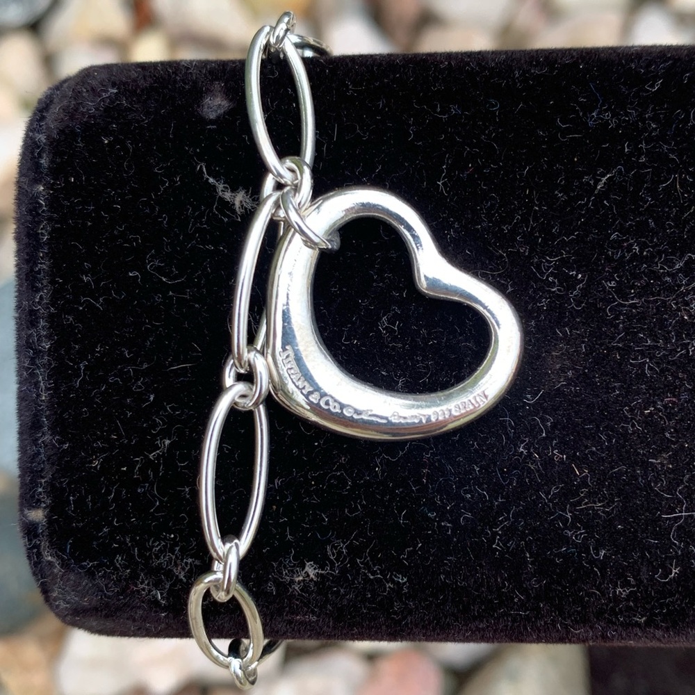 Tiffany’s Silver Heart Charm Bracelet